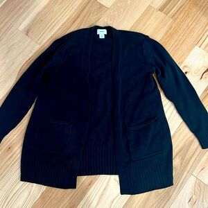 Black boyfriend cardigan - like new!